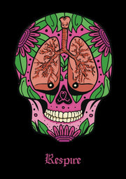 Dr. Woof Sugar Skulls Anesthesia Surgical Scrub Cap Design 